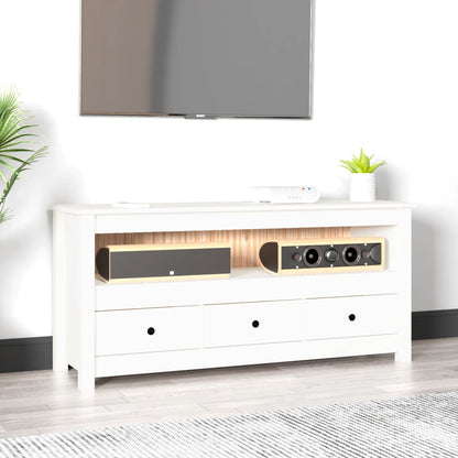 Tv Skříňka 114X35X52 Cm Masivní Borové Dřevo
