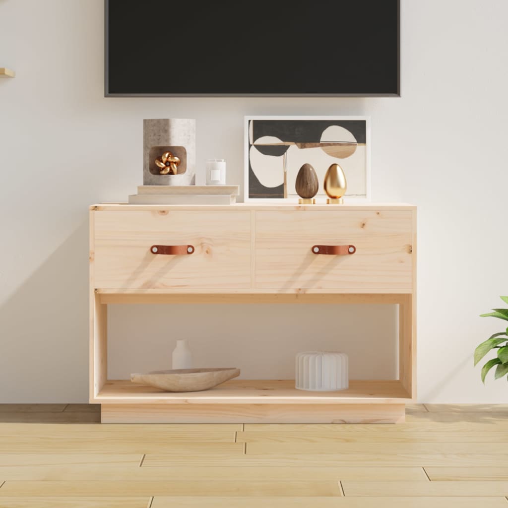Tv Skříňka 90X40X60 Cm Masivní Borové Dřevo