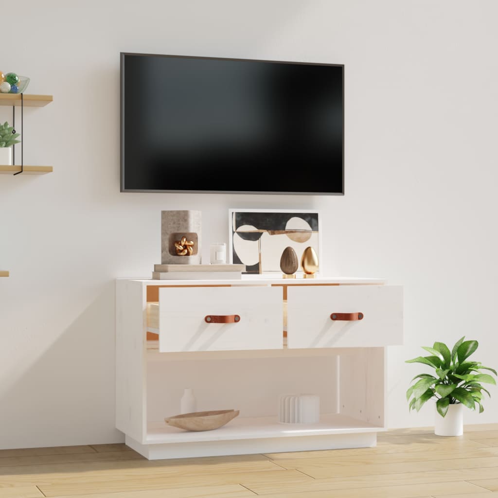 Tv Skříňka 90X40X60 Cm Masivní Borové Dřevo