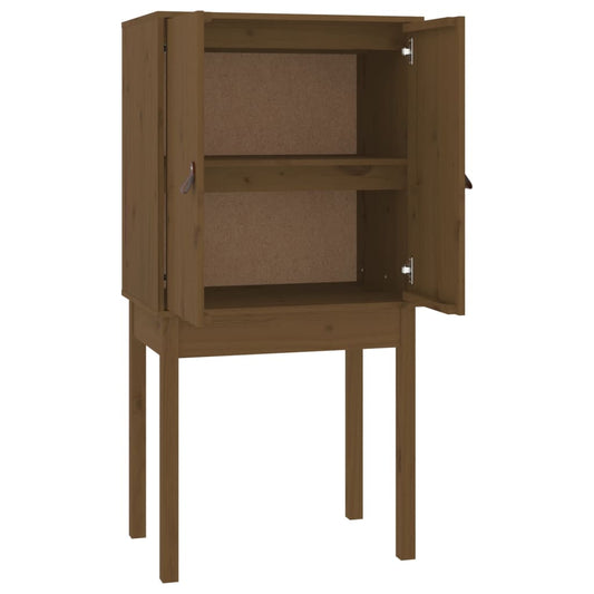 Skříň Highboard Medově Hnědá 60X40X120 Cm Masivní Borovice