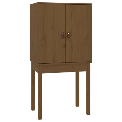 Skříň Highboard Medově Hnědá 60X40X120 Cm Masivní Borovice