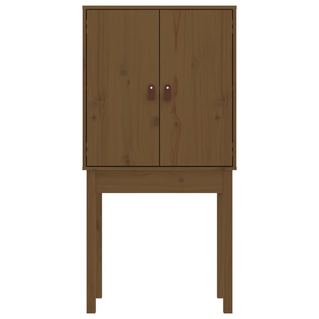 Skříň Highboard Medově Hnědá 60X40X120 Cm Masivní Borovice