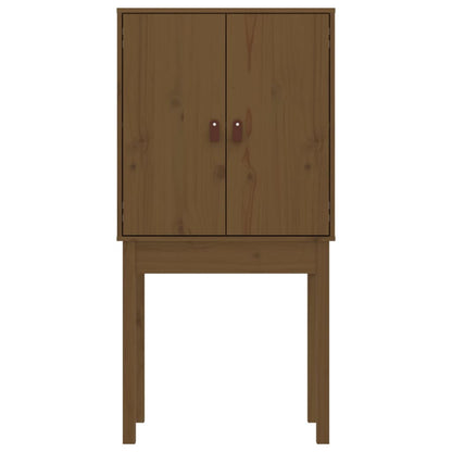 Skříň Highboard Medově Hnědá 60X40X120 Cm Masivní Borovice