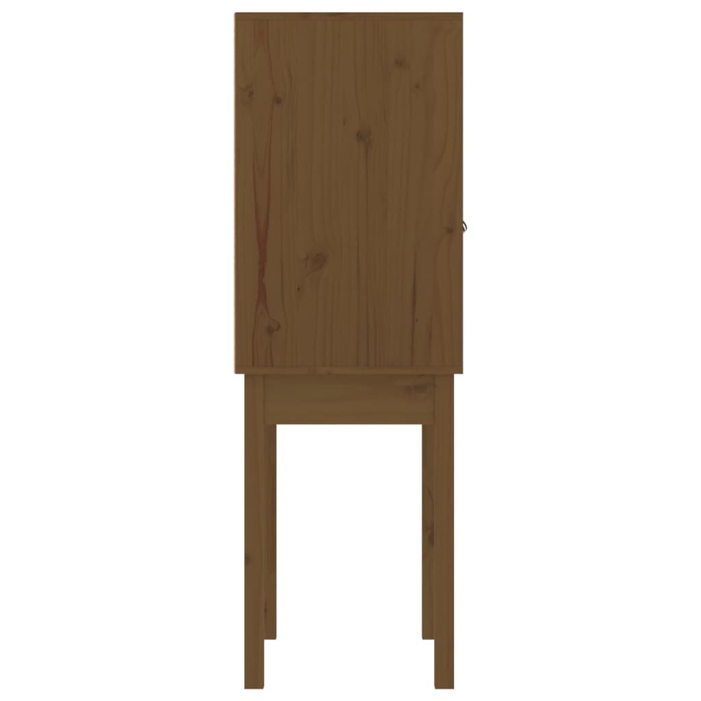 Skříň Highboard Medově Hnědá 60X40X120 Cm Masivní Borovice