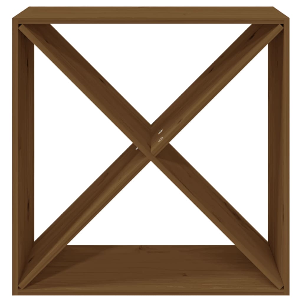 Skříňka Na Víno Medově Hnědá Masivní Borovice Medová Hnědá