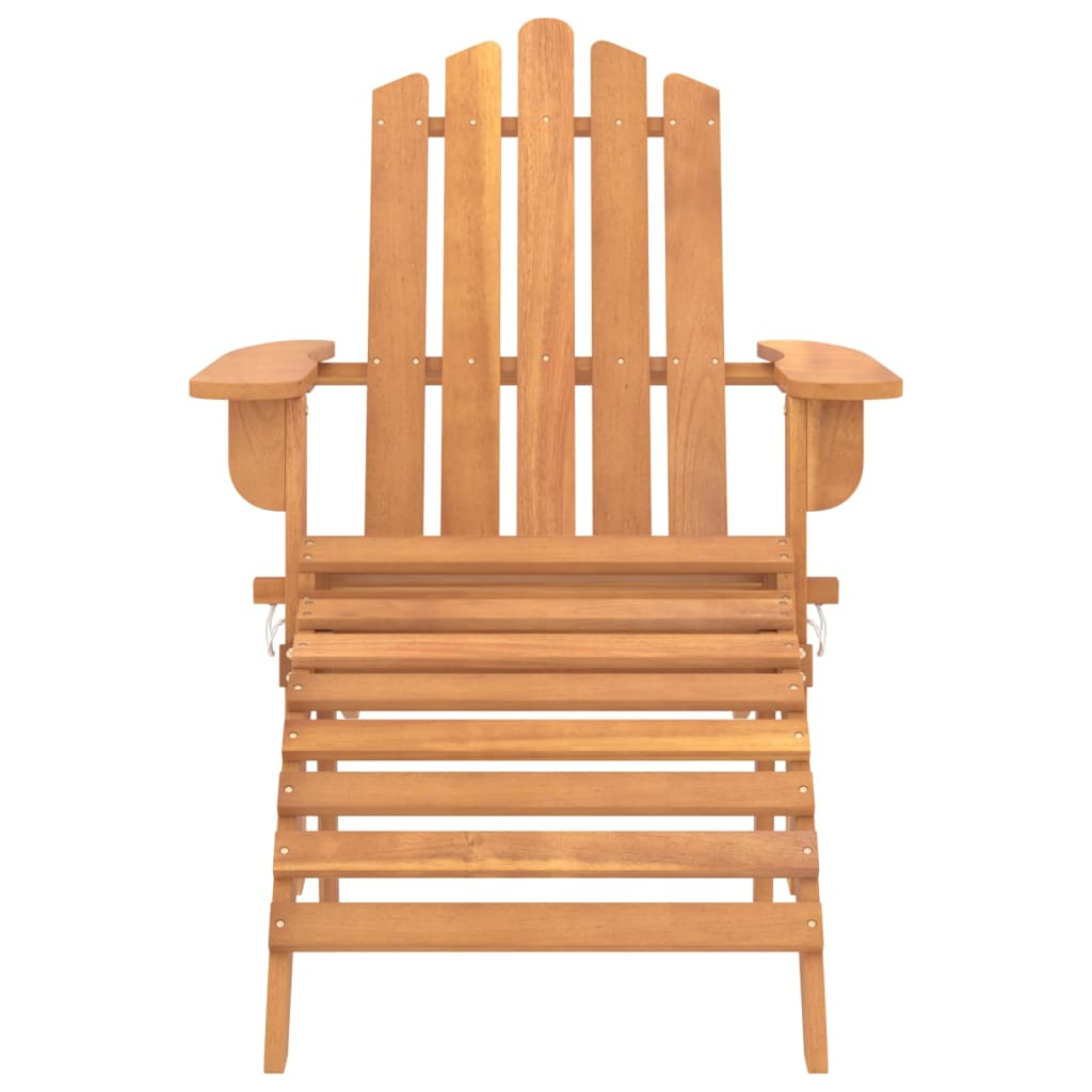Zahradní Židle Adirondack S Podnožkami 2 Ks Masivní Akácie