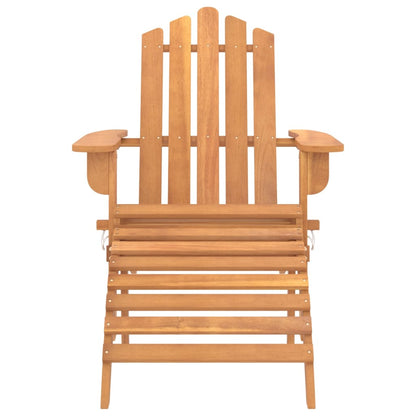 Zahradní Židle Adirondack S Podnožkami 2 Ks Masivní Akácie