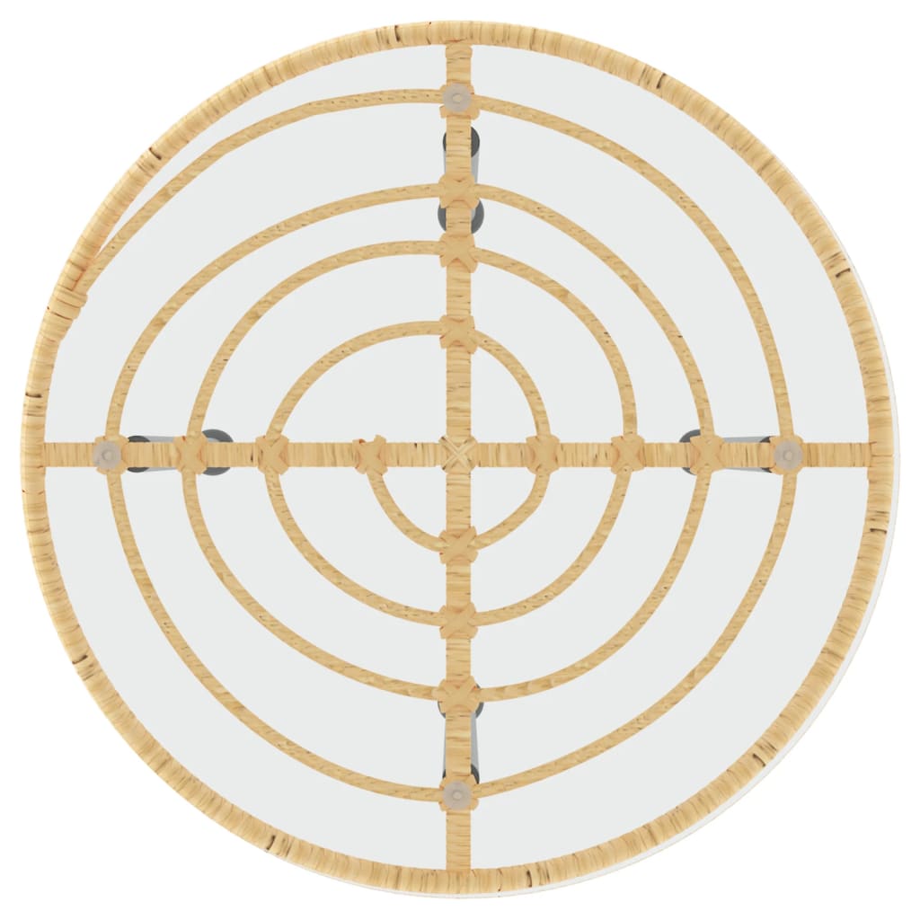 Jídelní Stůl Ø 50 Cm Tvrzené Sklo A Ocel