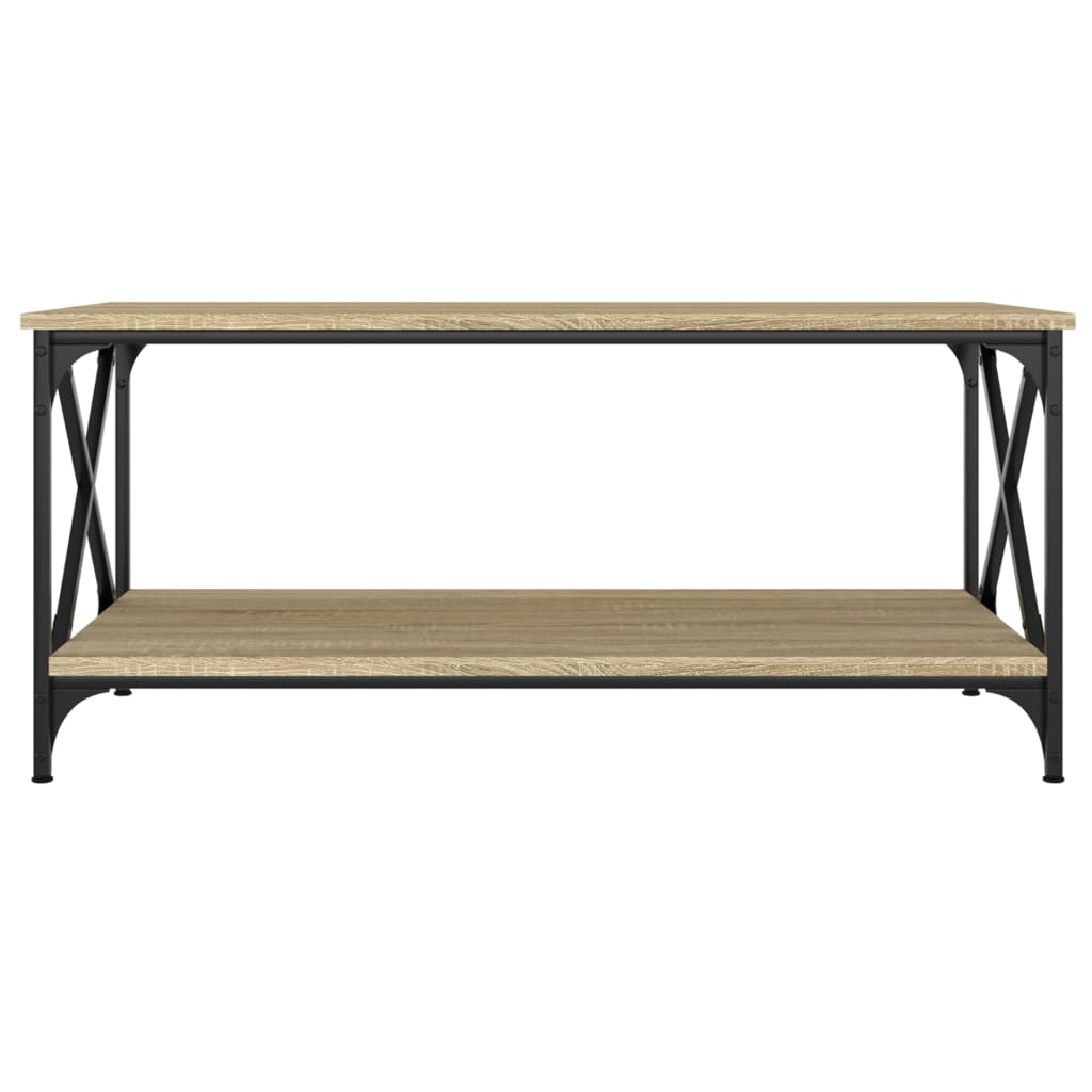 Konferenční Stolek 100X50X45 Cm Kompozit A Železo Dub Sonoma
