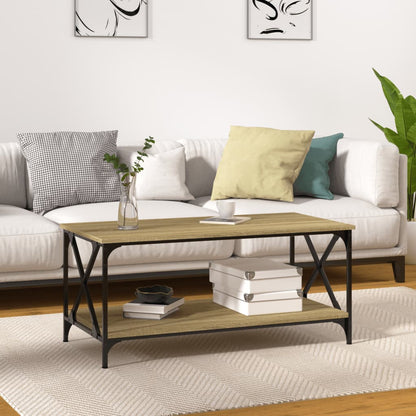 Konferenční Stolek 100X50X45 Cm Kompozit A Železo Dub Sonoma