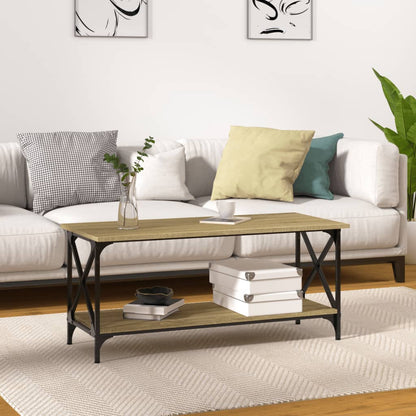 Konferenční Stolek 100X50X45 Cm Kompozit A Železo Dub Sonoma
