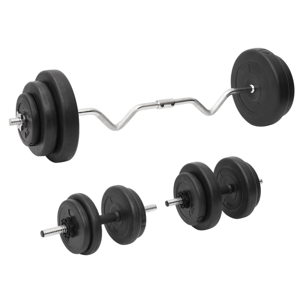 Set 2 Činek + Vzpěračská Činka 30,5 Kg