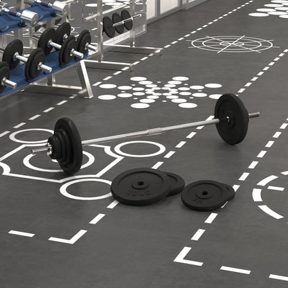 Obouruční Činka Se Závažím 30 Kg Litina