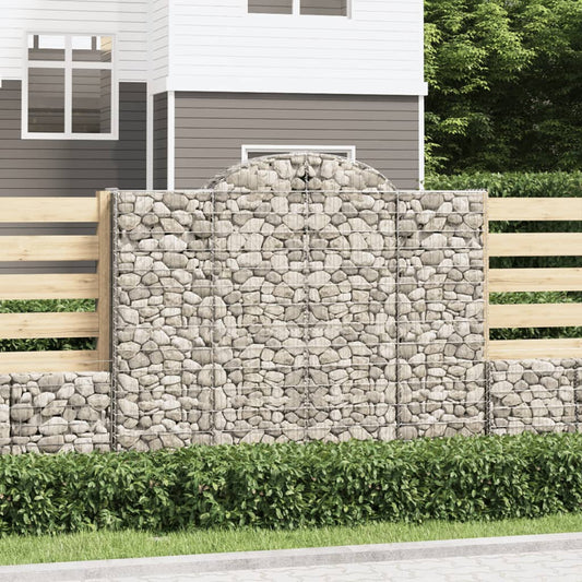 Klenuté Gabionové Koše 40Ks 200X30X100/120Cm Pozinkované Železo