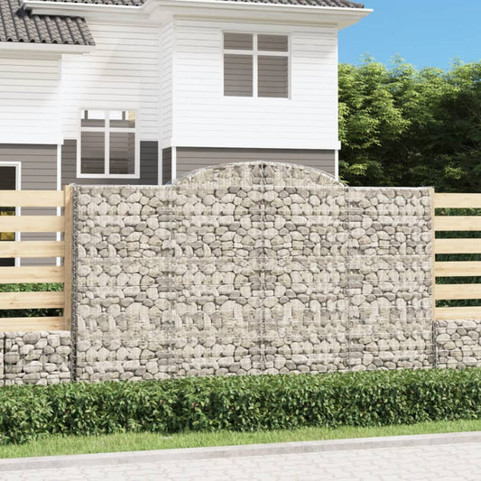 Klenuté Gabionové Koše 40Ks 200X30X100/120Cm Pozinkované Železo