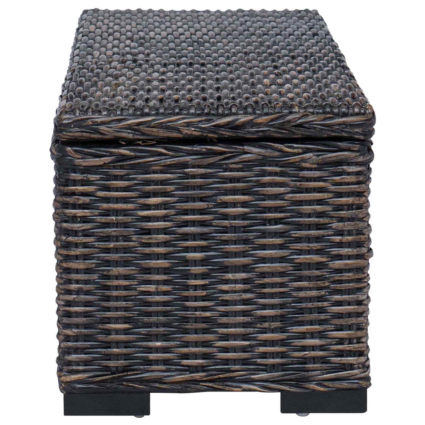 Úložná Krabice S Úložištěm Černá 110 X 35 X 45 Cm