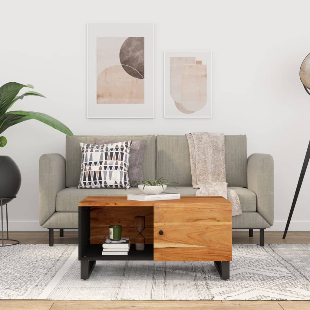 Konferenční Stolek 80 X 50 X 40 Cm Masivní Mangovník A Kompozit