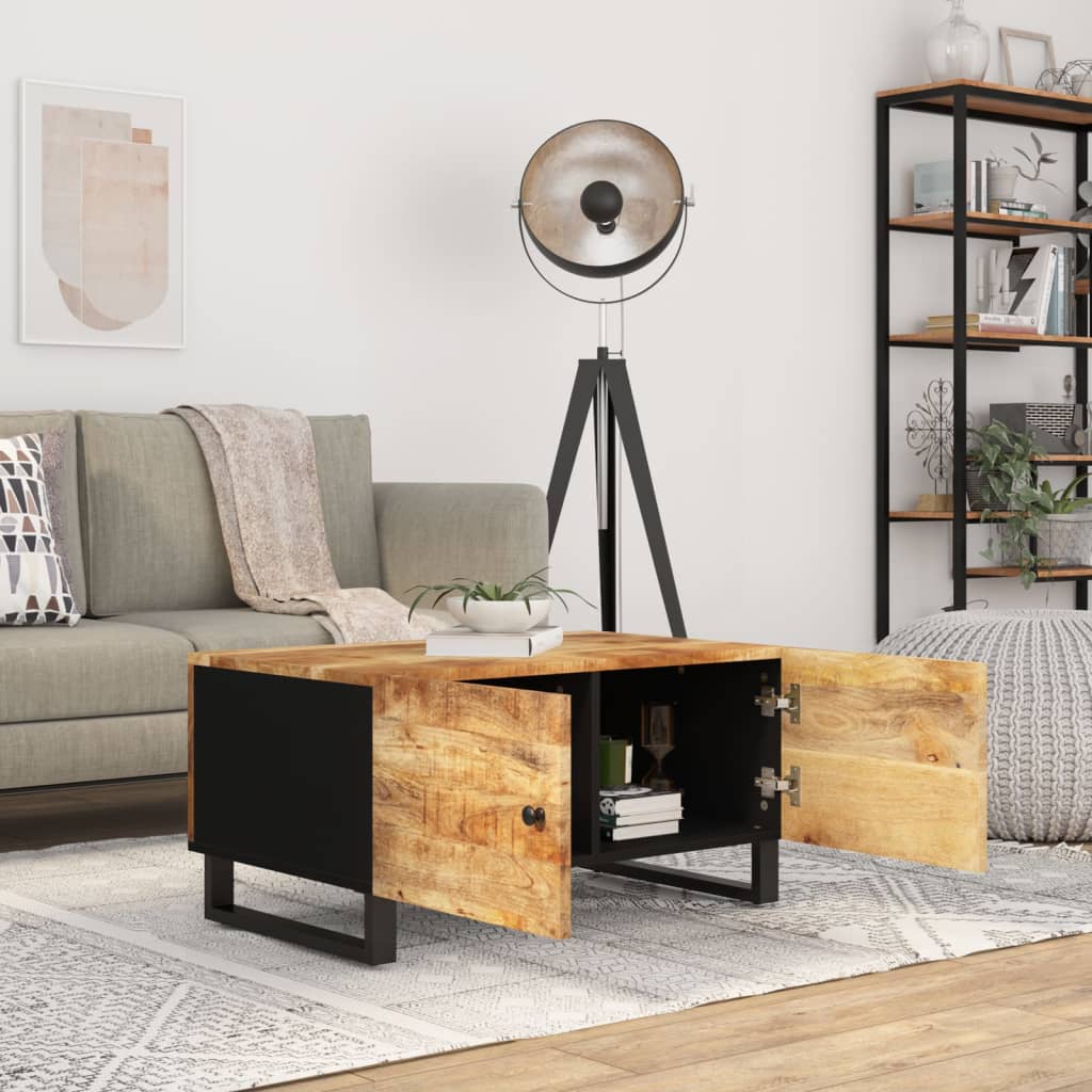Konferenční Stolek 80 X 50 X 40 Cm Masivní Mangovník A Kompozit