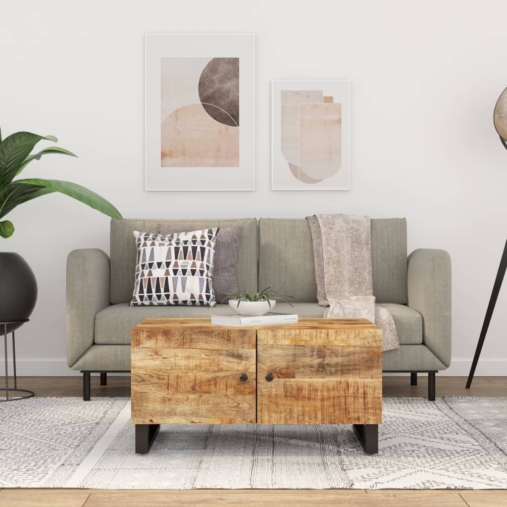 Konferenční Stolek 80 X 50 X 40 Cm Masivní Mangovník A Kompozit