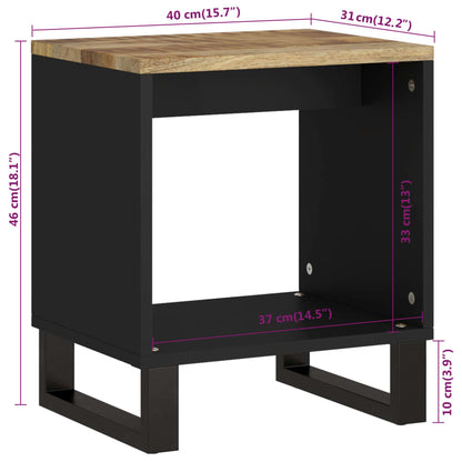 Konferenční Stolek 40 X 31 X 46 Cm Masivní Mangovník A Kompozit