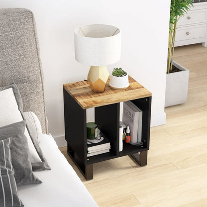 Odkládací Stolek 40 X 31 X 46 Cm Recyklované Dřevo A Kompozit