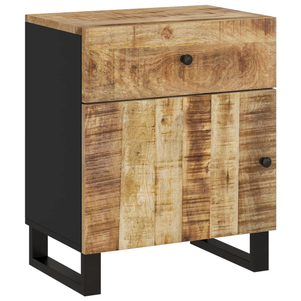 Noční Stolek 50X33X60 Cm Masivní Mangovník A Kompozitní Dřevo
