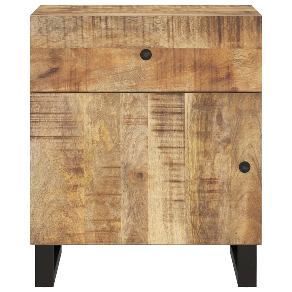 Noční Stolek 50X33X60 Cm Masivní Mangovník A Kompozitní Dřevo
