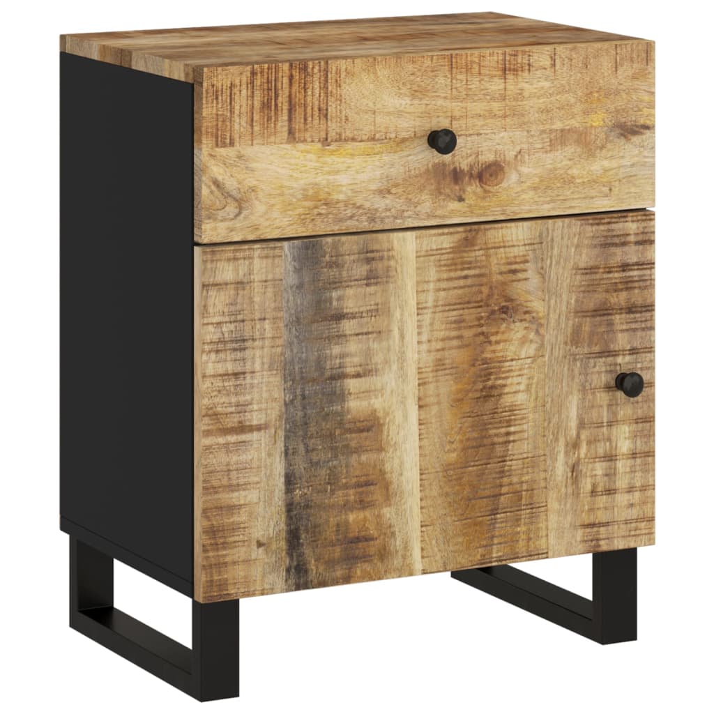 Noční Stolek 50X33X60 Cm Masivní Mangovník A Kompozitní Dřevo