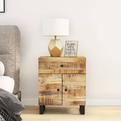 Noční Stolek 50X33X60 Cm Masivní Recyklované A Kompozitní Dřevo