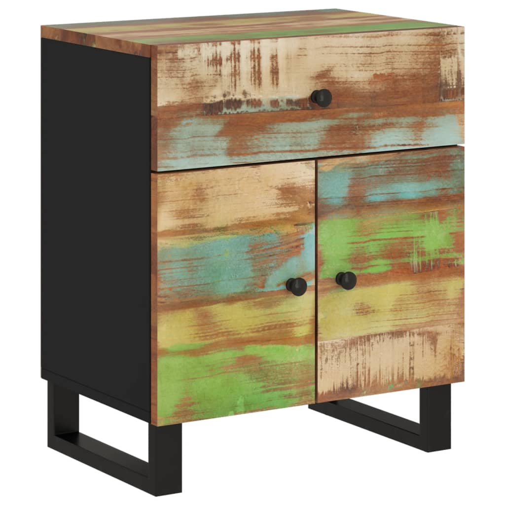 Noční Stolek 50X33X60 Cm Masivní Recyklované A Kompozitní Dřevo