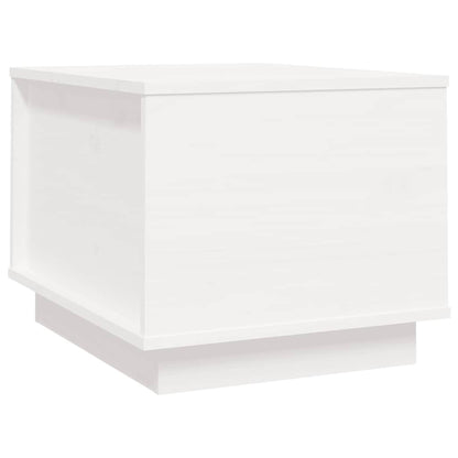Konferenční Stolek Bílý 40 X 50 X 35 Cm Masivní Borové Dřevo
