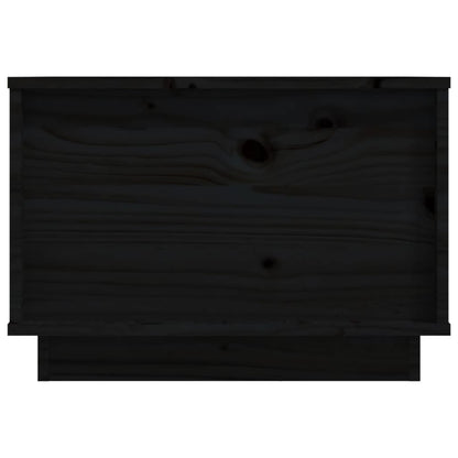 Konferenční Stolek Černý 40 X 50 X 35 Cm Masivní Borové Dřevo