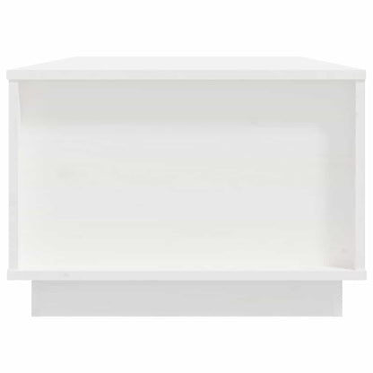 Konferenční Stolek Bílý 100X50X35 Cm Masivní Borové Dřevo