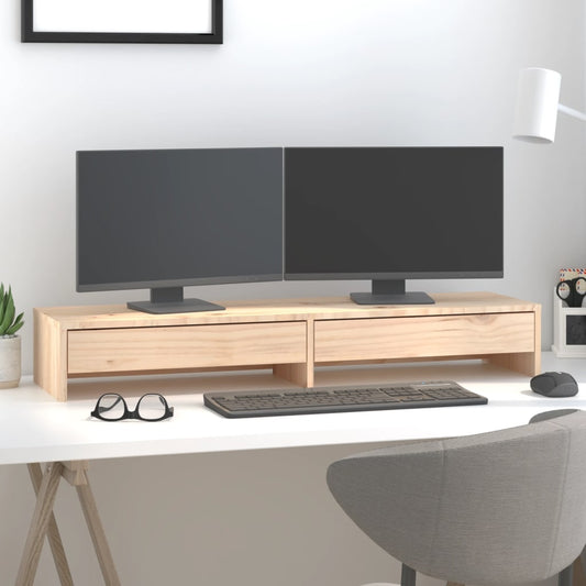 Stojan Na Monitor Masivní Borové Dřevo