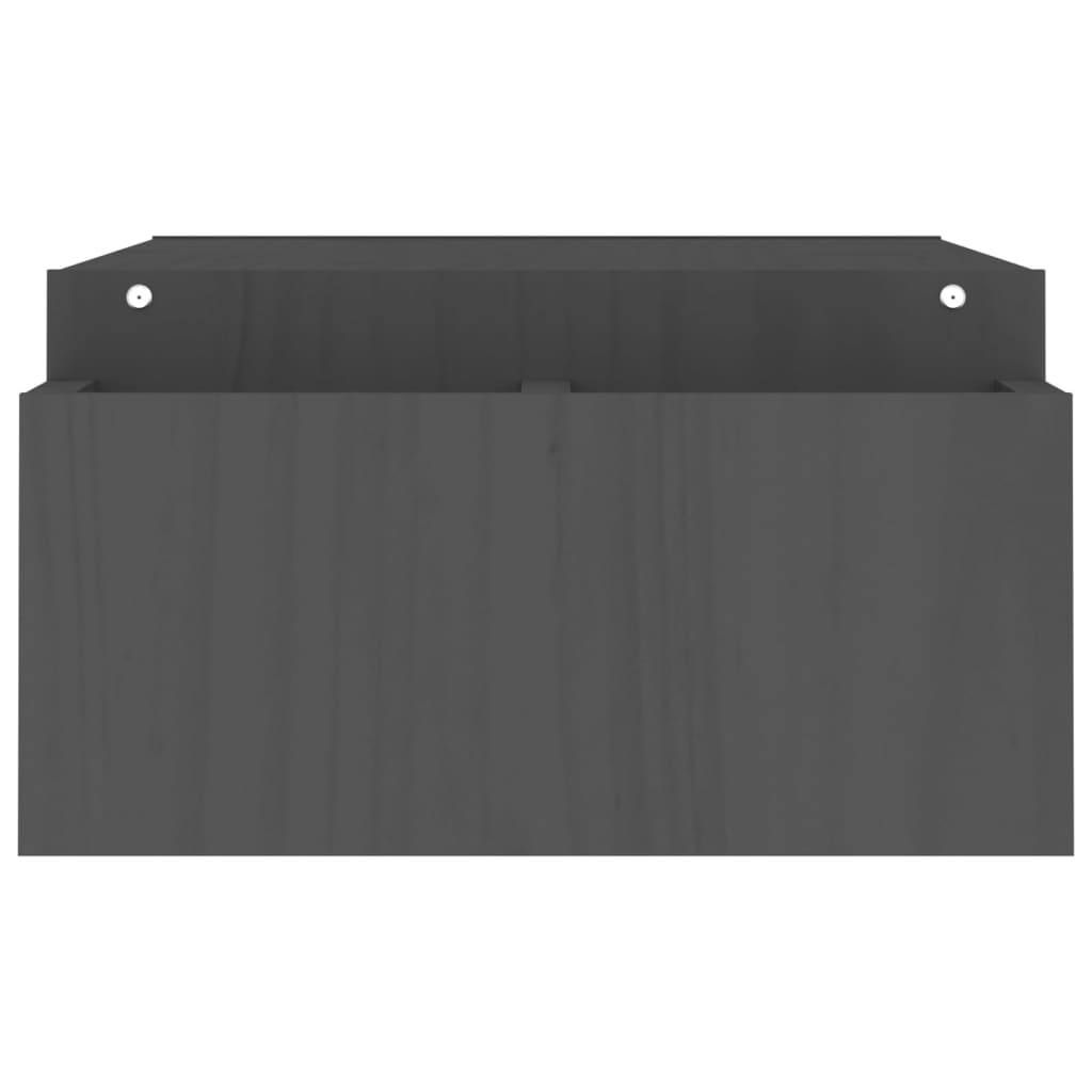 Stojan Na Monitor Bílý 100X27,5X15 Cm Masivní Borové Dřevo