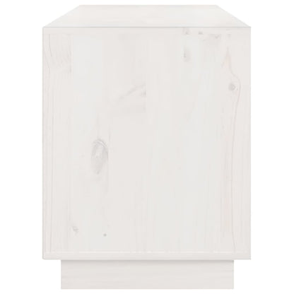 Tv Skříňka Bílá 176X37X47,5 Cm Masivní Borové Dřevo