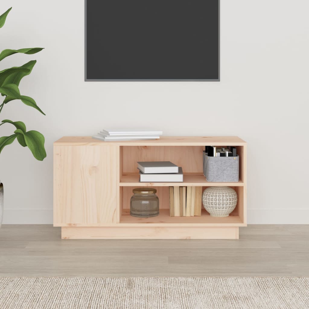 Tv Skříňka 80 X 35 X 40,5 Cm Masivní Borové Dřevo