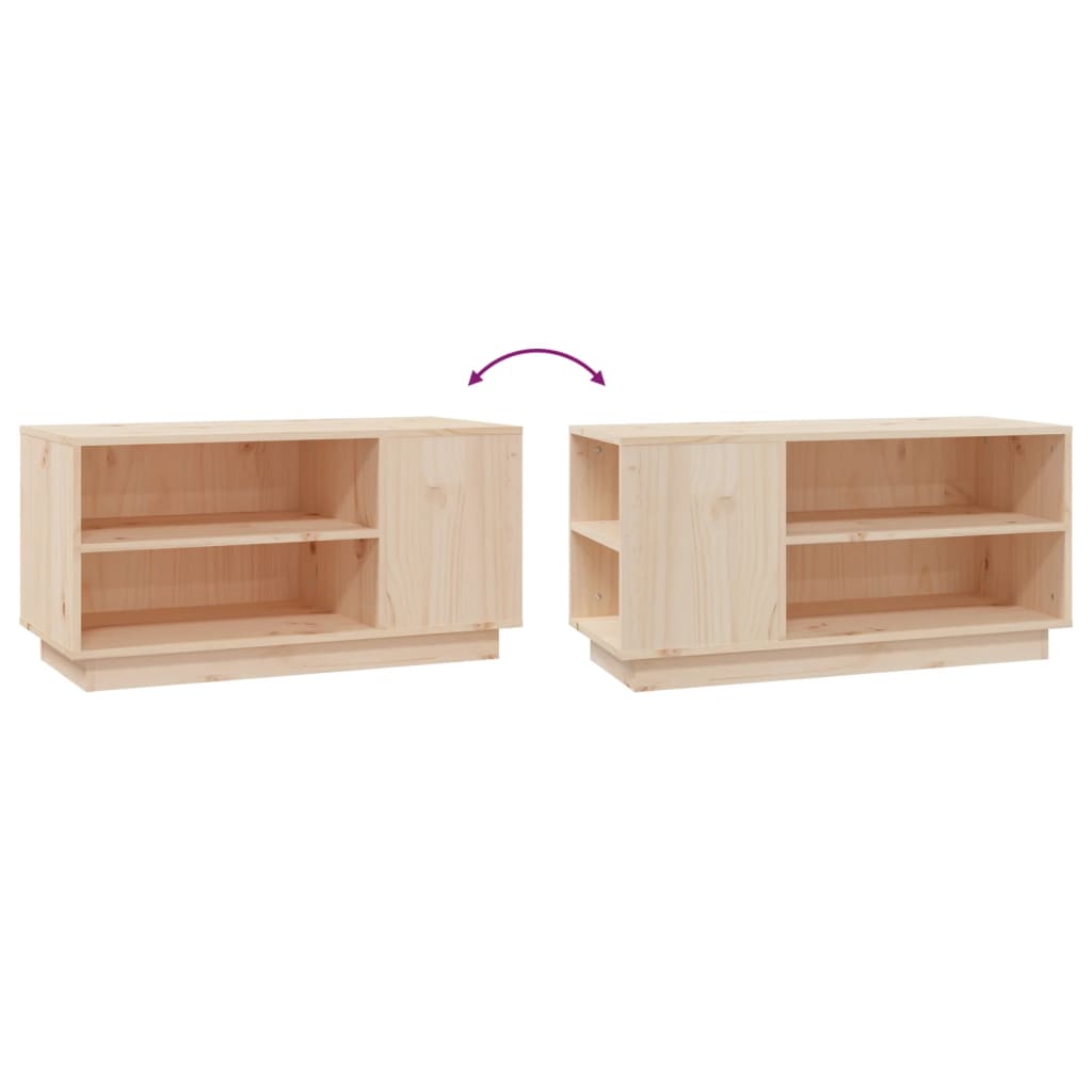 Tv Skříňka 80 X 35 X 40,5 Cm Masivní Borové Dřevo