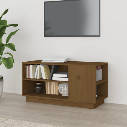 Tv Skříňka 80 X 35 X 40,5 Cm Masivní Borové Dřevo