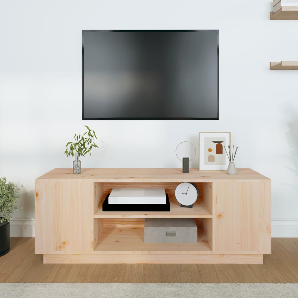 Tv Skříňka 110X35X40,5 Cm Masivní Borové Dřevo