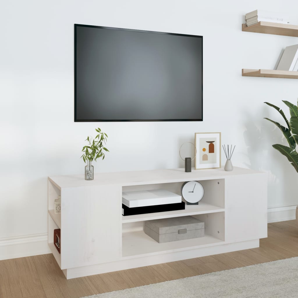 Tv Skříňka 110X35X40,5 Cm Masivní Borové Dřevo