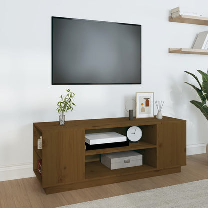 Tv Skříňka 110X35X40,5 Cm Masivní Borové Dřevo