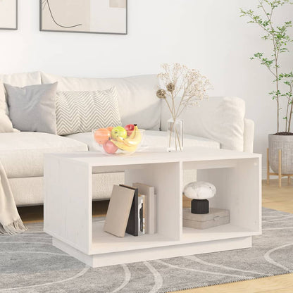 Konferenční Stolek Černý 80 X 50 X 40 Cm Masivní Borové Dřevo