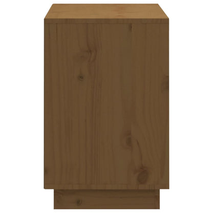 Botník Medově Hnědý 110X34X52 Cm Masivní Borové Dřevo