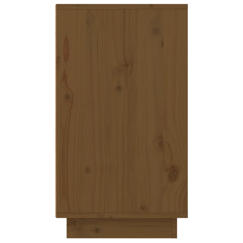Botník Medově Hnědý 110 X 34 X 61 Cm Masivní Borové Dřevo