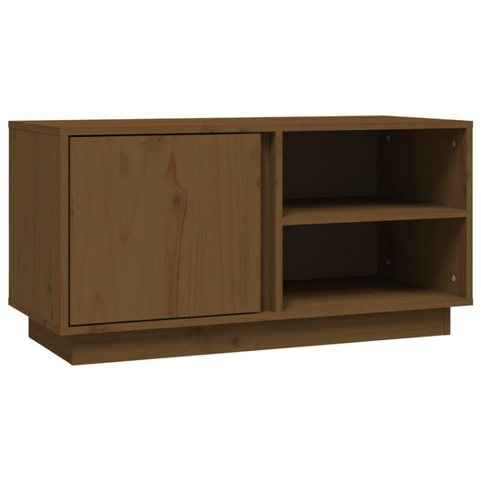 Tv Skříňka Medově Hnědá 80X35X40,5 Cm Masivní Borové Dřevo
