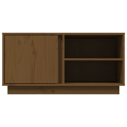 Tv Skříňka Medově Hnědá 80X35X40,5 Cm Masivní Borové Dřevo