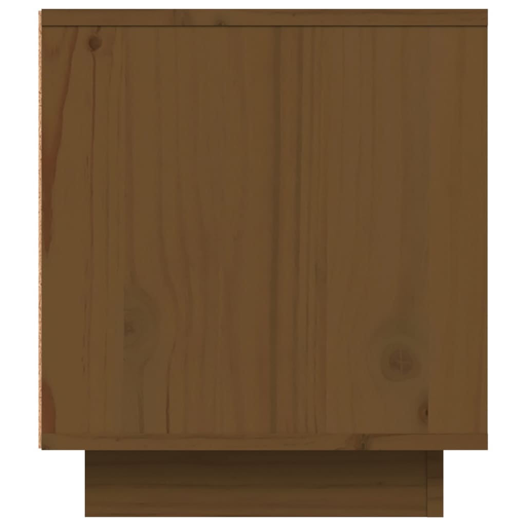 Tv Skříňka Medově Hnědá 80X35X40,5 Cm Masivní Borové Dřevo