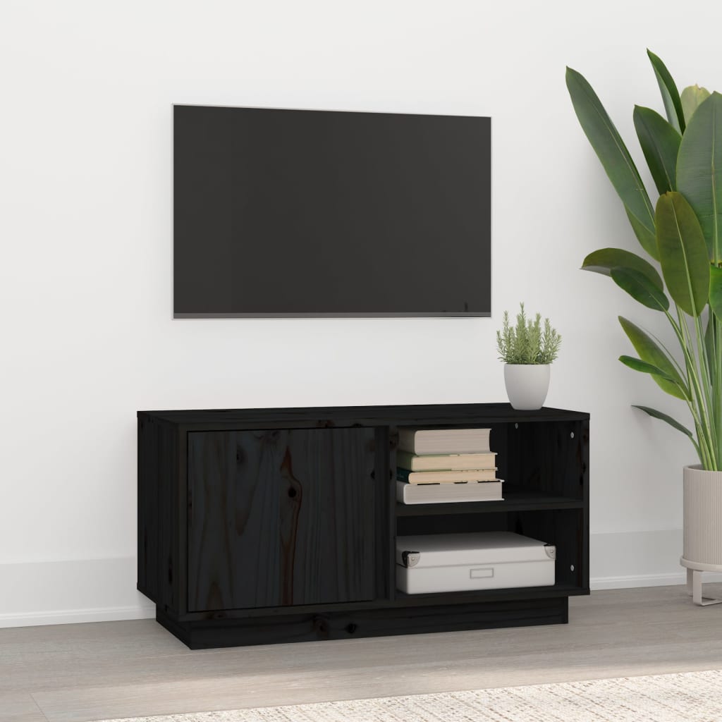Tv Skříňka Medově Hnědá 80X35X40,5 Cm Masivní Borové Dřevo