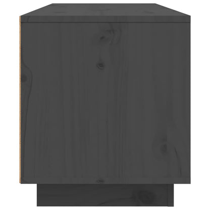 Tv Skříňka Šedá 80 X 35 X 40,5 Cm Masivní Borové Dřevo